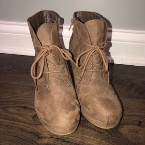 Suede ankle boots